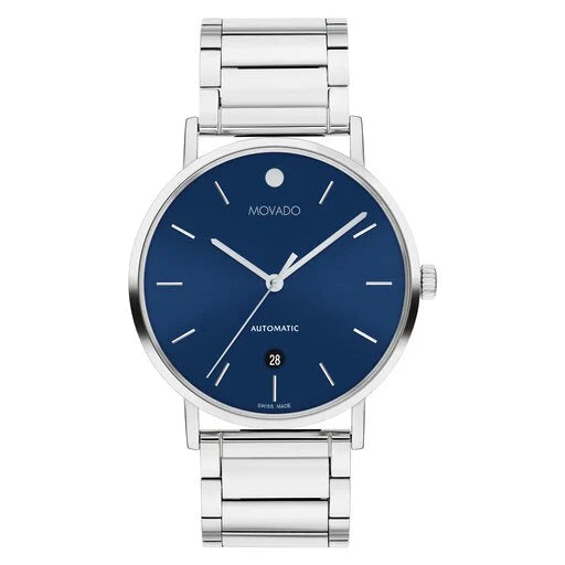Movado with top blue face