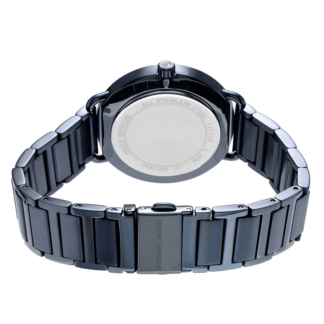Michael Kors MK3680 - Portia Crystallized Blue Dial Blue Stainless Steel Ladies Watch