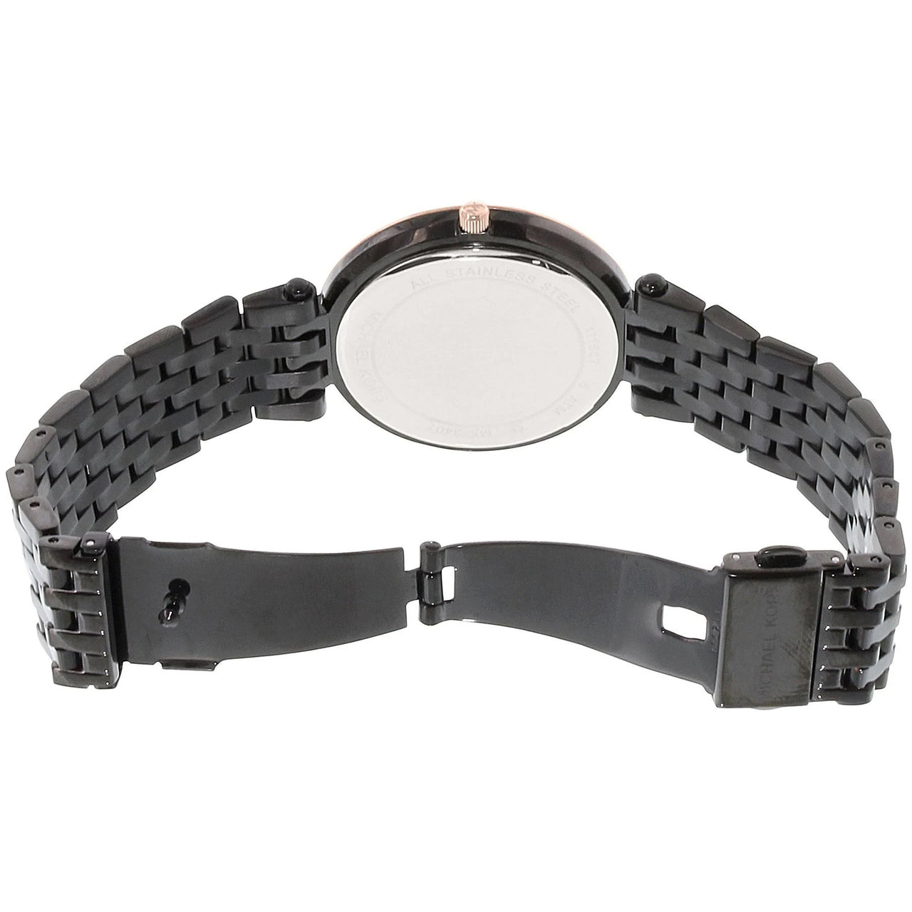 Michael Kors MK3407 - Darci Black Dial Black Carbon-plated Ladies Watch