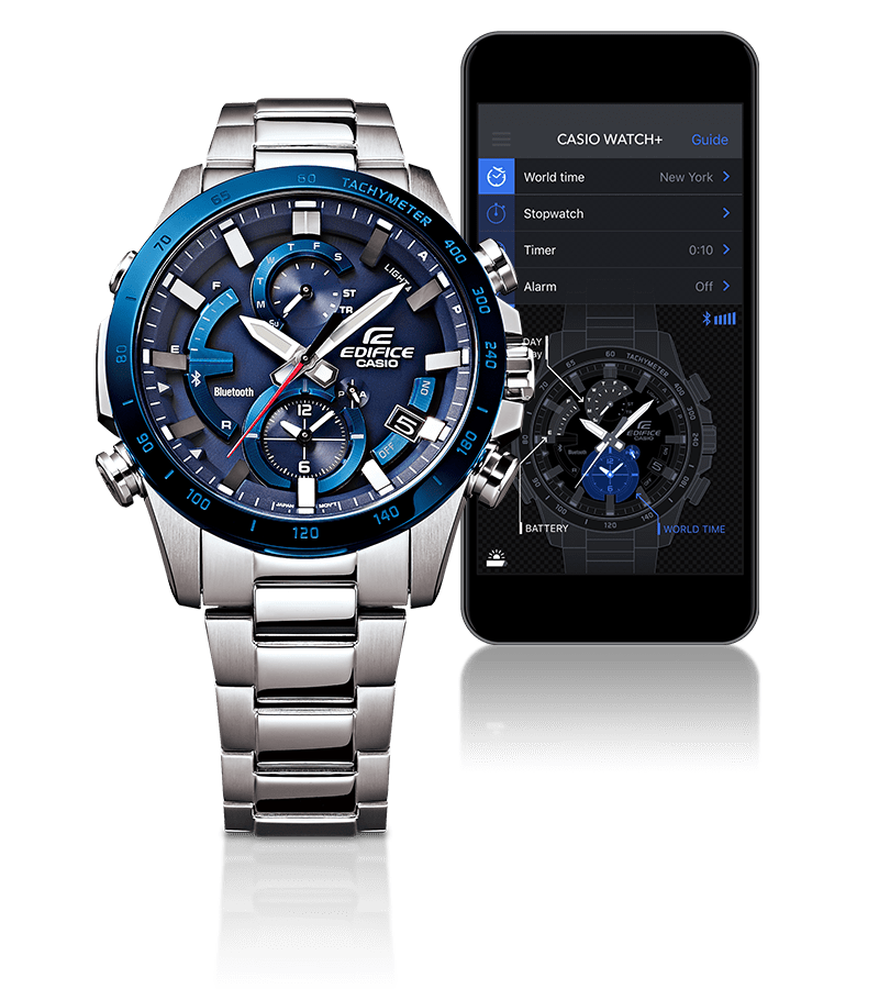 Portræt gør dig irriteret dække over CASIO EDIFICE EQB900DB-2A Solar Powered Bluetooth Smart Watch – Chronos  Boutique