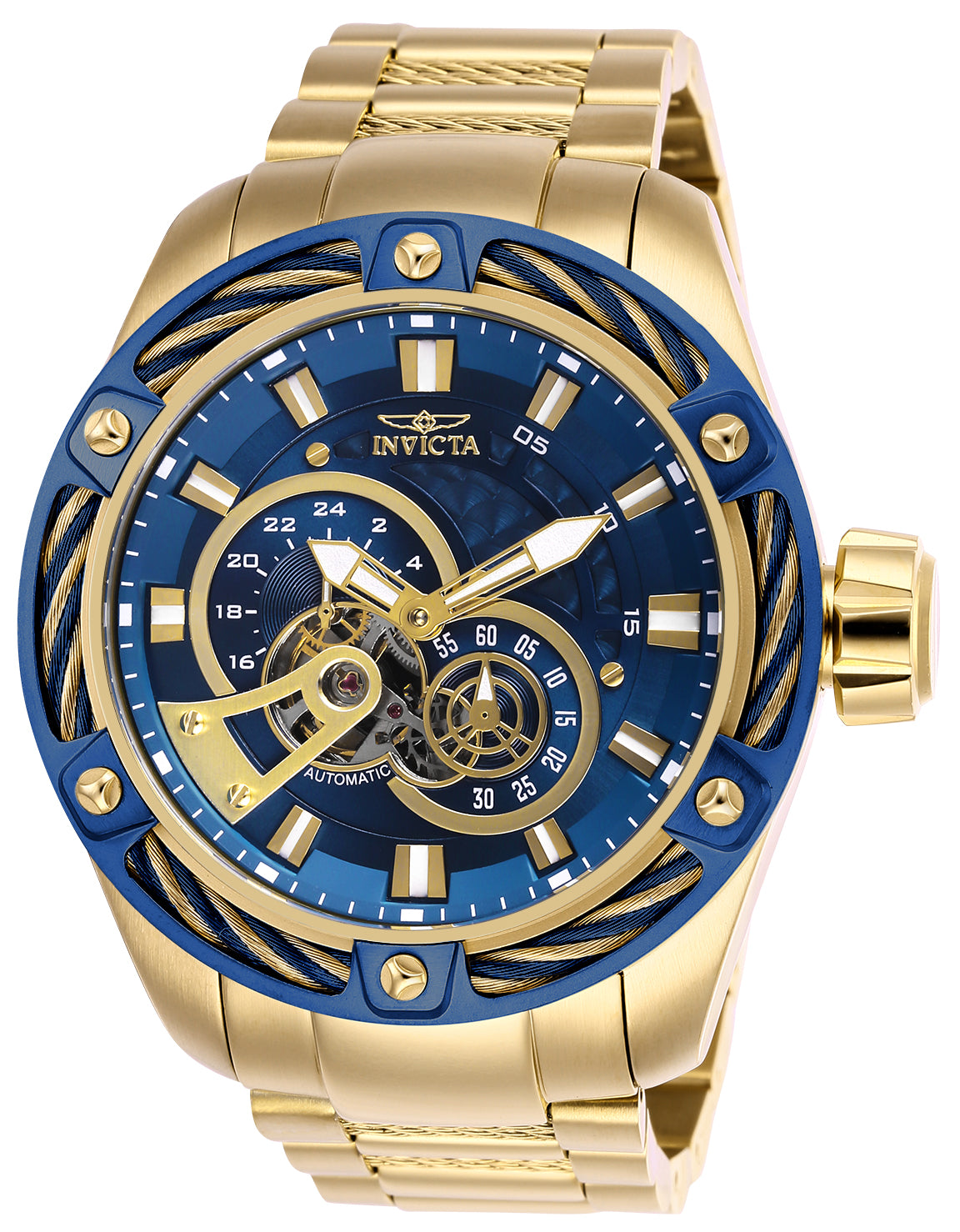 Invicta Men's Bolt Automatic Multifunction Blue Dial Watch – Chronos Boutique