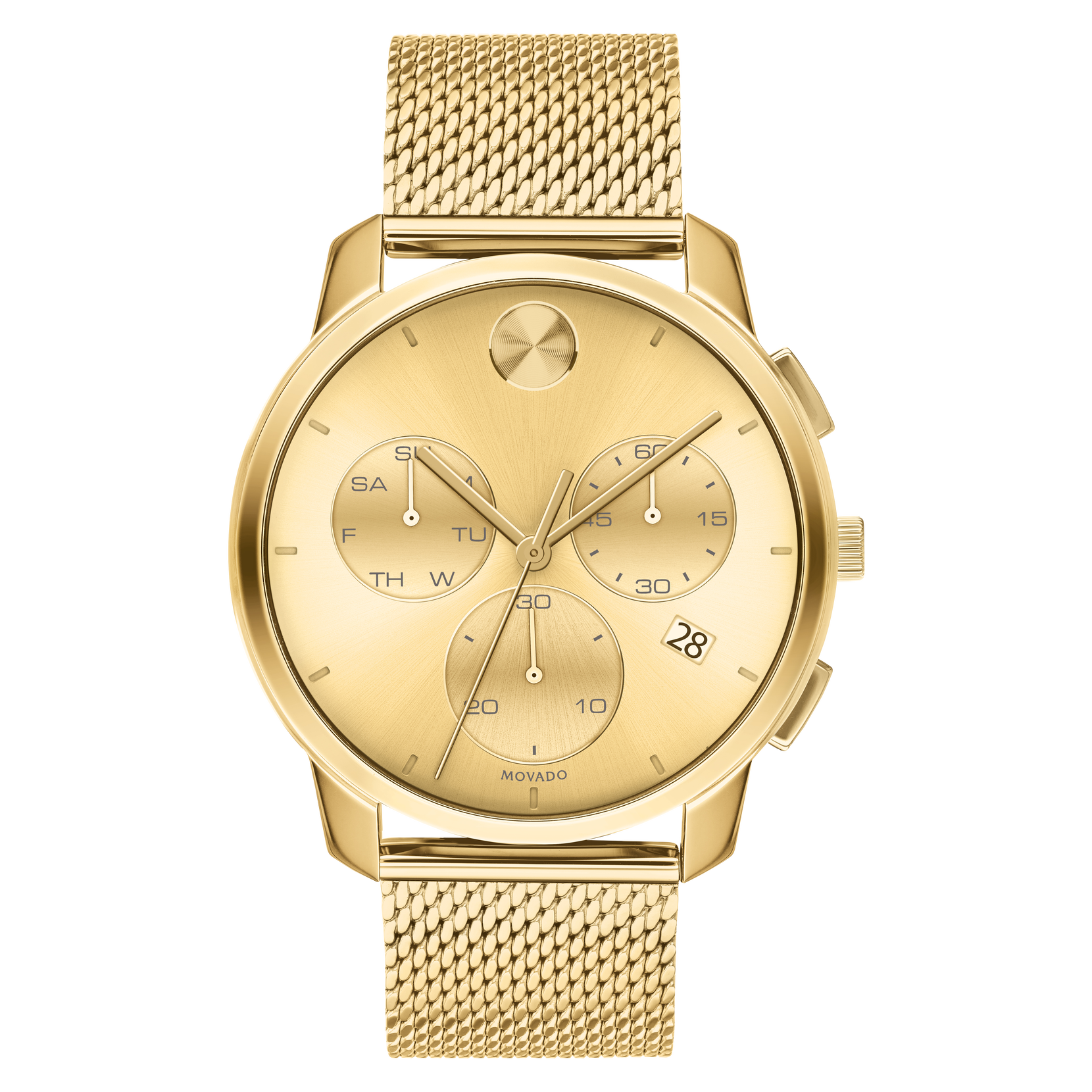 Movado bold gold sales watch