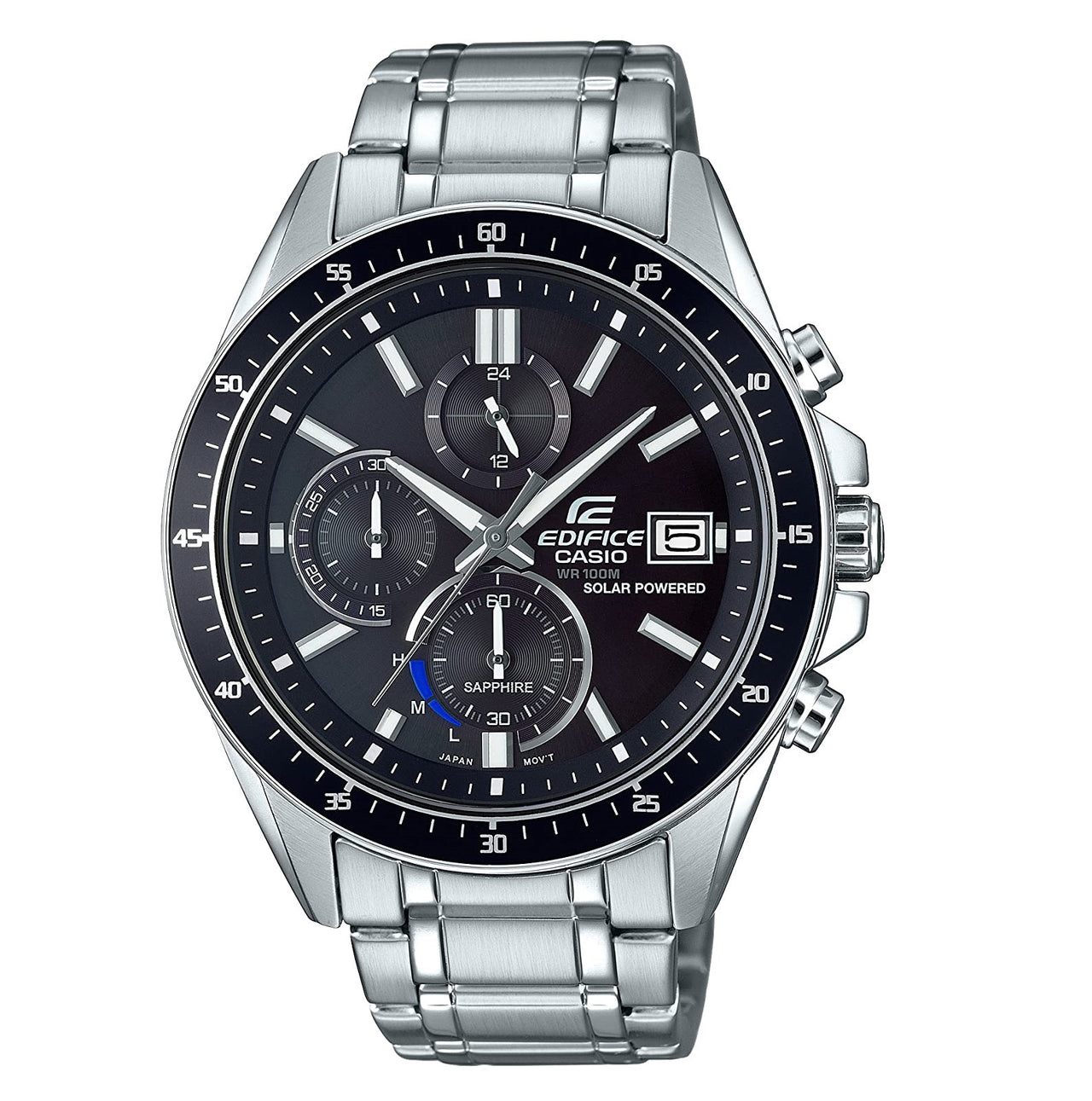 CASIO EDIFICE EFSS510D-1AV Cronógrafo de cristal de zafiro con energía solar