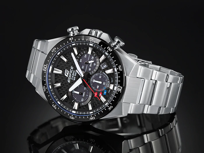 CASIO EDIFICE EQS800CDB-1AV Cronógrafo de energía solar