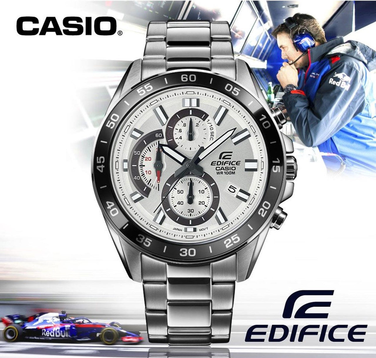 CASIO EDIFICE EFV550D-7AV Cronógrafo retrógrado