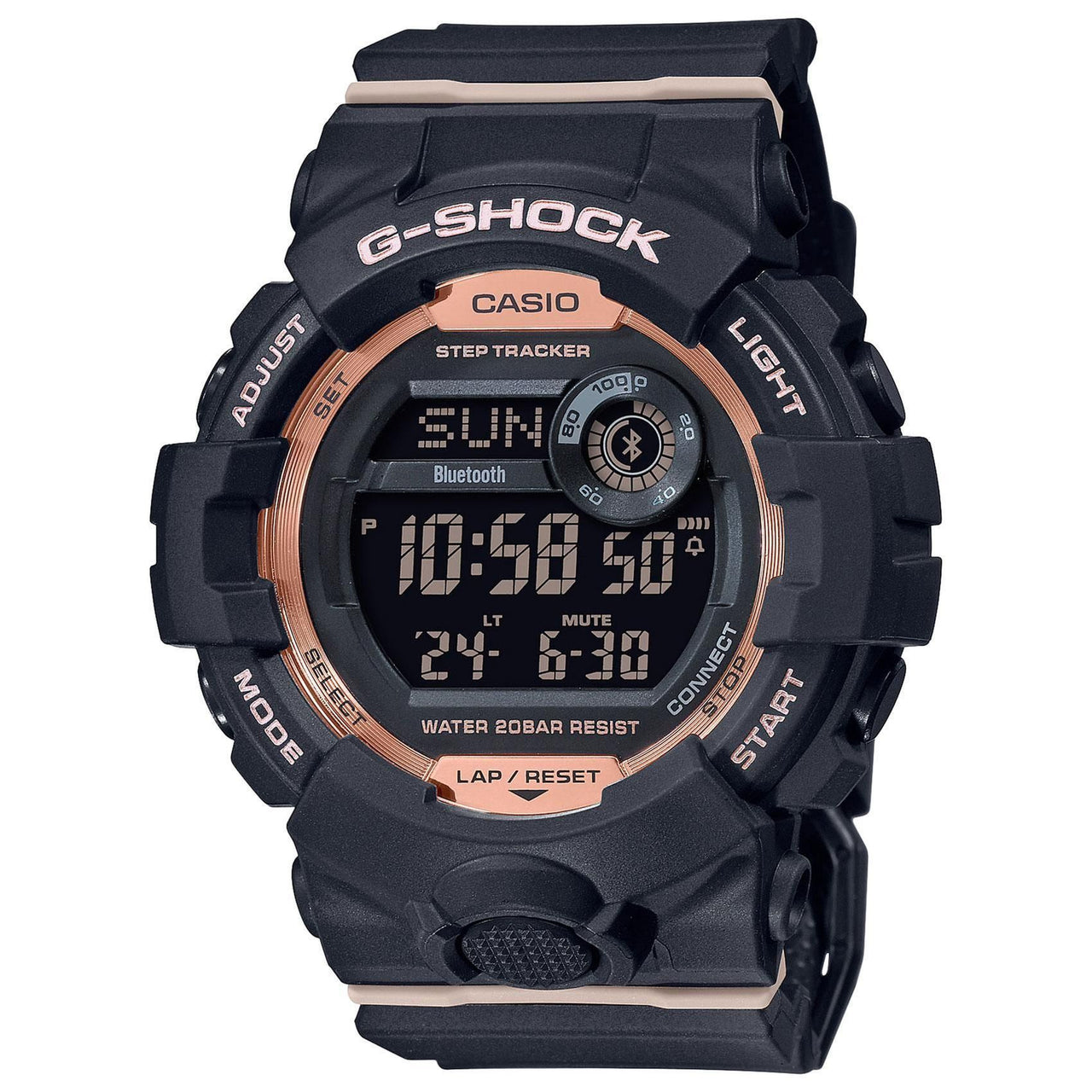 G SHOCK GMDB800-1 Reloj digital negro y rosa