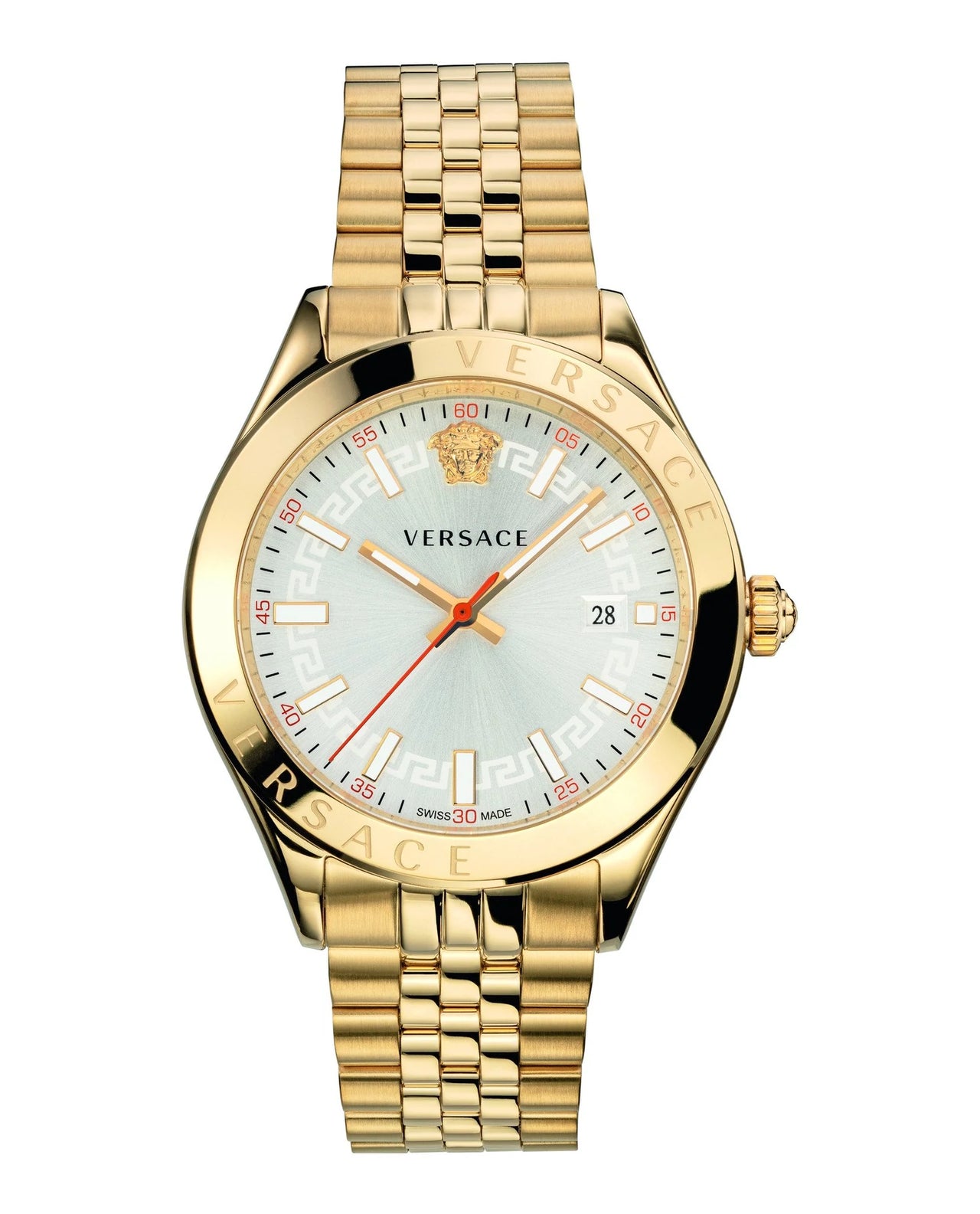 VERSACE VEVK00720 HELLENYIUM ORO CORREA DE ACERO INOXIDABLE RELOJES PARA HOMBRE