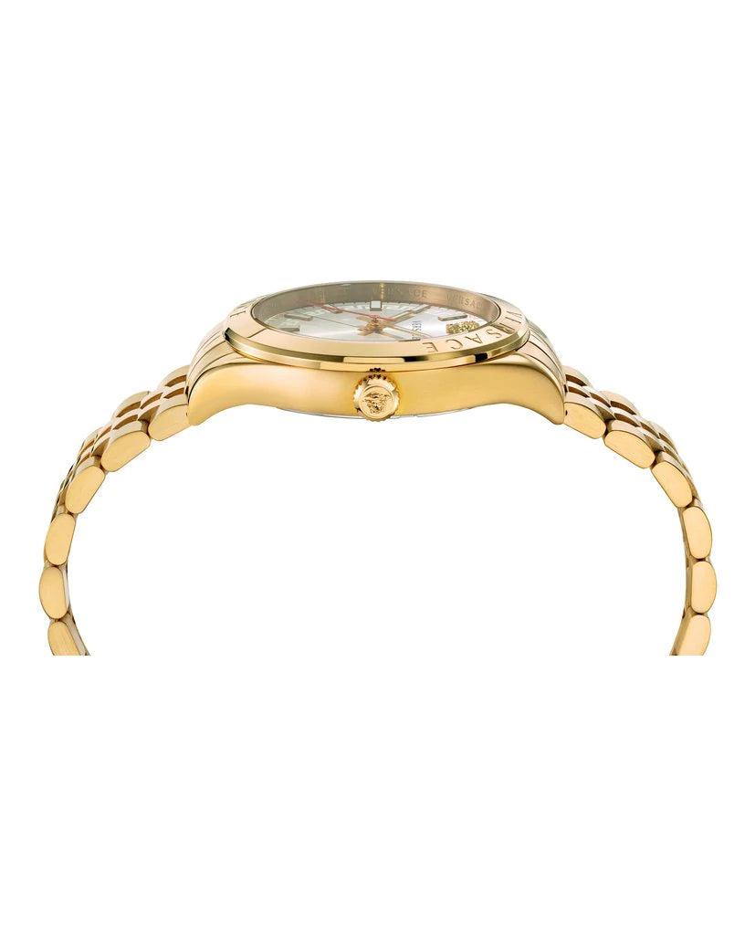 VERSACE VEVK00720 HELLENYIUM ORO CORREA DE ACERO INOXIDABLE RELOJES PARA HOMBRE